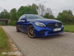 Blau Gebraucht 2018 Mercedes C220 AMG Kombi | 20.999 € (Teuer)