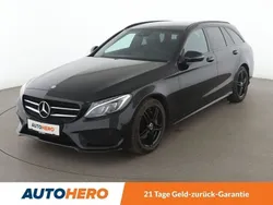 Schwarz Gebraucht 2016 Mercedes C220 AMG line Limousine | 22.590 € (Etwas zu teuer)