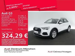 Gletscherweiß metallic Gebraucht 2021 Audi Q3 Design SUV | 21.448 € (Superpreis)