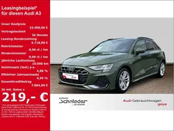 Grün Gebraucht 2025 Audi A3 Sportback S-Line Limousine | 33.490 € (Superpreis)