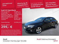 Schwarz Gebraucht 2024 Audi A3 Sportback Advanced Plus Limousine | 30.890 € (Guter Preis)