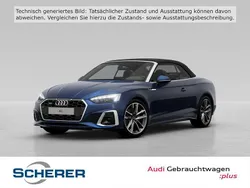 Navarrablau metallic verdeck s Gebraucht 2024 Audi A5 Cabriolet S-Line Cabrio | 55.900 € (Teuer)