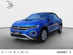Ravennablau metallic/schwarz Gebraucht 2023 VW T-Roc Cabriolet Style Cabrio | 27.930 € (Guter Preis)