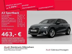 Manhattangrau metallic Gebraucht 2023 Audi A3 Sportback e-tron Advanced Plus Limousine | 28.435 € (Fairer Preis)