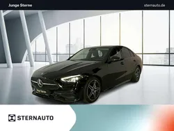 Metalliclack obsidianschwarz Gebraucht 2024 Mercedes C200 AMG Limousine | 43.580 € (Teuer)