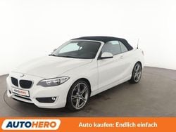 Weiß Gebraucht 2015 BMW 218 Advantage Cabrio | 16.600 € (Etwas zu teuer)