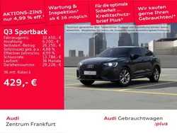 Mythosschwarz metallic Gebraucht 2022 Audi Q3 S-Line SUV | 32.450 € (Fairer Preis)
