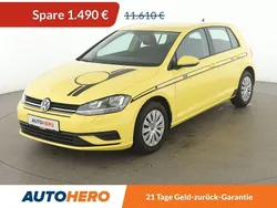 Gelb Gebraucht 2018 VW Golf VII Trendline Limousine | 10.120 € (Guter Preis)