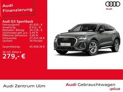 Chronosgrau metallic (metallic) Gebraucht 2025 Audi Q3 Sportback S-Line SUV | 42.430 € (Superpreis)