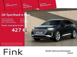 Schwarz Gebraucht 2025 Audi Q4 Sportback e-tron S-Line SUV | 44.950 €