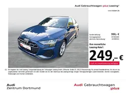 Ascariblau metallic Gebraucht 2024 Audi A3 Sportback S-Line Limousine | 33.522 € (Guter Preis)