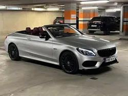 Silber Gebraucht 2017 Mercedes C400 AMG line Cabrio | 20.000 € (Superpreis)