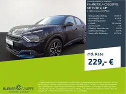 Perlaneraschwarz (metallic) Gebraucht 2022 Citroën e-C4 Shine Limousine | 19.990 € (Fairer Preis)