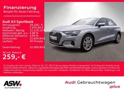 Florettsilber metallic Gebraucht 2023 Audi A3 Advanced Plus Limousine | 29.290 € (Fairer Preis)