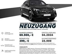 Schwarz unilack Gebraucht 2024 Mercedes GLC300 AMG line Coupé | 69.900 € (Teuer)