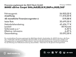 Black sapphire (schwarz) Gebraucht 2024 BMW M440 M Sport Limousine | 55.910 € (Superpreis)