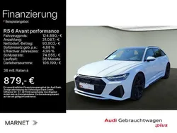 Gletscherweiß metallic Gebraucht 2024 Audi RS6 Performance Kombi | 124.890 € (Superpreis)