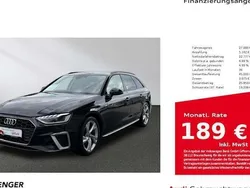 Mythosschwarz metallic Gebraucht 2022 Audi A4 S-Line Kombi | 27.880 € (Superpreis)