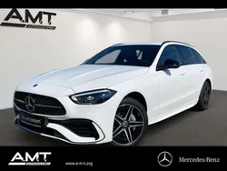 Polarweiß Gebraucht 2023 Mercedes C300e AMG Kombi | 44.444 € (Fairer Preis)