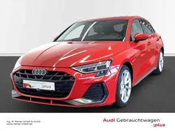 Progressivrot metallic Gebraucht 2024 Audi A3 Sportback S-Line Limousine | 33.689 € (Superpreis)