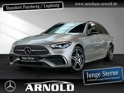 Silber (mojavesilber) Gebraucht 2023 Mercedes C300e AMG line Kombi | 46.450 € (Superpreis)