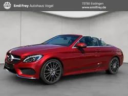 Hyacinthrot metalliclack Gebraucht 2018 Mercedes C300 AMG line Cabrio | 34.890 € (Fairer Preis)