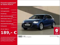 Blau (navarrablau metallic) Gebraucht 2024 Audi A1 Sportback Advanced Plus Kleinwagen | 21.910 € (Superpreis)