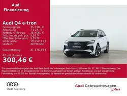 Gletscherweiß metallic Gebraucht 2022 Audi Q4 e-tron S-Line SUV | 35.510 € (Superpreis)
