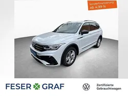 Oryxweiß perlmutteffekt Gebraucht 2024 VW Tiguan Allspace R-line SUV | 44.400 € (Fairer Preis)