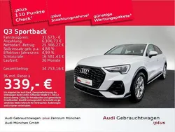 Weiß Gebraucht 2021 Audi Q3 Sportback S-Line SUV | 31.673 € (Fairer Preis)