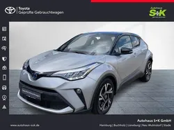 Shimmeringsilber metallic/ dach schwarz Gebraucht 2023 Toyota C-HR Team SUV | 32.880 € (Teuer)