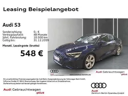 Blau Gebraucht 2024 Audi S3 Ambiente Limousine | 44.690 € (Fairer Preis)