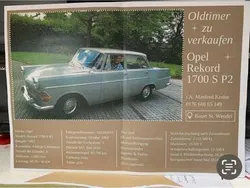 Grau Gebraucht 1962 Opel Rekord Limousine | 9.950 €