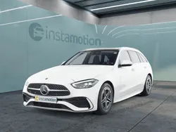Weiß Gebraucht 2024 Mercedes C300 AMG Kombi | 50.800 € (Teuer)
