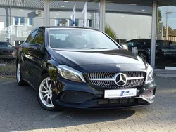 Nachtschwarz Gebraucht 2017 Mercedes A200 AMG line Limousine | 18.480 € (Etwas zu teuer)