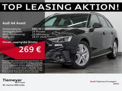 Schwarz Gebraucht 2024 Audi A4 S-Line Kombi | 40.870 € (Fairer Preis)