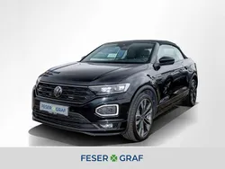 Deep black perleffekt schwarz Gebraucht 2021 VW T-Roc Cabriolet R-line Cabrio | 26.440 € (Fairer Preis)