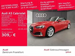 Rot Gebraucht 2021 Audi A5 Cabriolet Advanced Cabrio | 34.850 € (Fairer Preis)