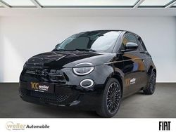Onyx schwarz) (schwarz Gebraucht 2023 Fiat 500e La Prima Limousine | 27.850 € (Teuer)