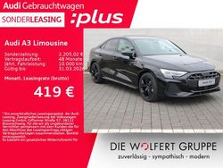 Mythosschwarz metallic Gebraucht 2025 Audi A3 S-Line Limousine | 38.898 € (Fairer Preis)