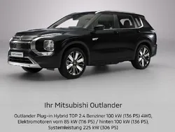 X47 kristallschwarz Gebraucht 2025 Mitsubishi Outlander P-HEV Top SUV | 56.890 € (Etwas zu teuer)