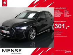 Mythosschwarz metallic Gebraucht 2024 Audi A3 Sportback S-Line Limousine | 33.955 € (Guter Preis)