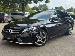 Obsidianschwarz metalliclack Gebraucht 2017 Mercedes C200 AMG line Kombi | 21.780 € (Fairer Preis)