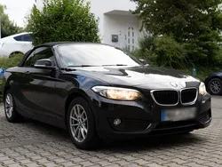 Schwarz Gebraucht 2016 BMW 218 Cabrio | 15.600 € (Fairer Preis)