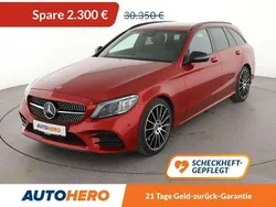 Hyazinthrot metalliclack Gebraucht 2018 Mercedes C300 AMG line Kombi | 28.050 € (Fairer Preis)