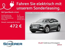Taifungrau metallic (metallic) Gebraucht 2024 Audi Q4 Sportback e-tron Ambiente SUV | 48.500 € (Fairer Preis)