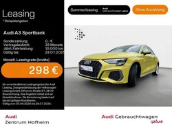 Pythongelb metallic Gebraucht 2024 Audi A3 Sportback e-tron S-Line Limousine | 36.480 € (Etwas zu teuer)