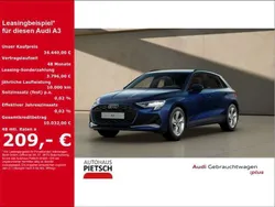Blau Gebraucht 2024 Audi A3 Sportback Sport Limousine | 34.440 € (Guter Preis)
