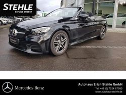 Schwarz Gebraucht 2021 Mercedes C220 AMG line Cabrio | 33.850 € (Fairer Preis)