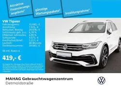 Pure white Gebraucht 2021 VW Tiguan R-line SUV | 31.682 € (Guter Preis)